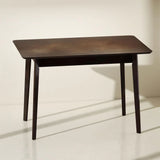 Mid-Century Modern Rubber Wood Rectangle Dining Table - Omega Lifestyles