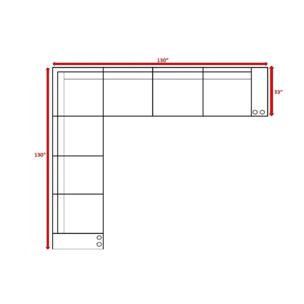 Minnesota 9 - Piece Ultra - Soft Plush Wicker Sectional Sofa Set - Serenova - Omega Lifestyles