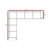 Minnesota 9 - Piece Ultra - Soft Plush Wicker Sectional Sofa Set - Serenova - Omega Lifestyles