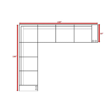 Minnesota 9 - Piece Ultra - Soft Plush Wicker Sectional Sofa Set - Serenova - Omega Lifestyles