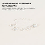 Modern 4 - Piece PE Rattan Acacia Wood Outdoor Furniture Set - Serenova - Omega Lifestyles