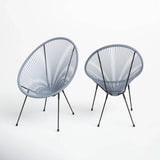 Modern Acapulco Outdoor Fabric Plastic Flexible Cord Chair - Serenova - Omega Lifestyles