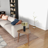 Modern Black Marble Base Drum Shade Table Lamp - Sleep Galleria