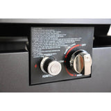 Modern Black Steel Stainless Steel Fire Pit Table - Serenova - Omega Lifestyles