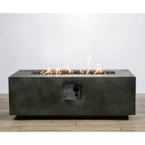 Modern Concrete Propane Gas Outdoor Fire Pit Table - Omega Lifestyles