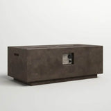 Modern Concrete Propane Gas Outdoor Fire Pit Table - Omega Lifestyles