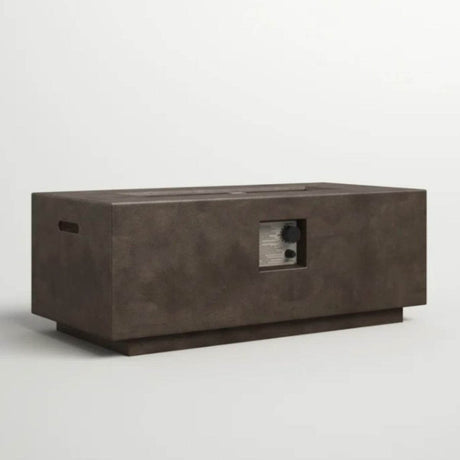 Modern Concrete Propane Gas Outdoor Fire Pit Table - Omega Lifestyles