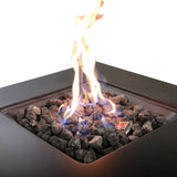 Modern Concrete Propane Natural Gas Outdoor Fire Pit Table - Omega Lifestyles