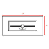 Modern Concrete Propane Outdoor Fire Pit Table - Serenova - Omega Lifestyles