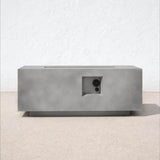 Modern Concrete Propane Outdoor Fire Pit Table - Serenova - Omega Lifestyles