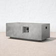 Modern Concrete Propane Outdoor Fire Pit Table - Serenova - Omega Lifestyles