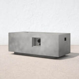 Modern Concrete Propane Outdoor Fire Pit Table - Serenova - Omega Lifestyles