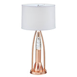 Modern Copper Finish Water Dancing Table Lamp - Sleep Galleria