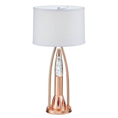 Modern Copper Finish Water Dancing Table Lamp - Sleep Galleria