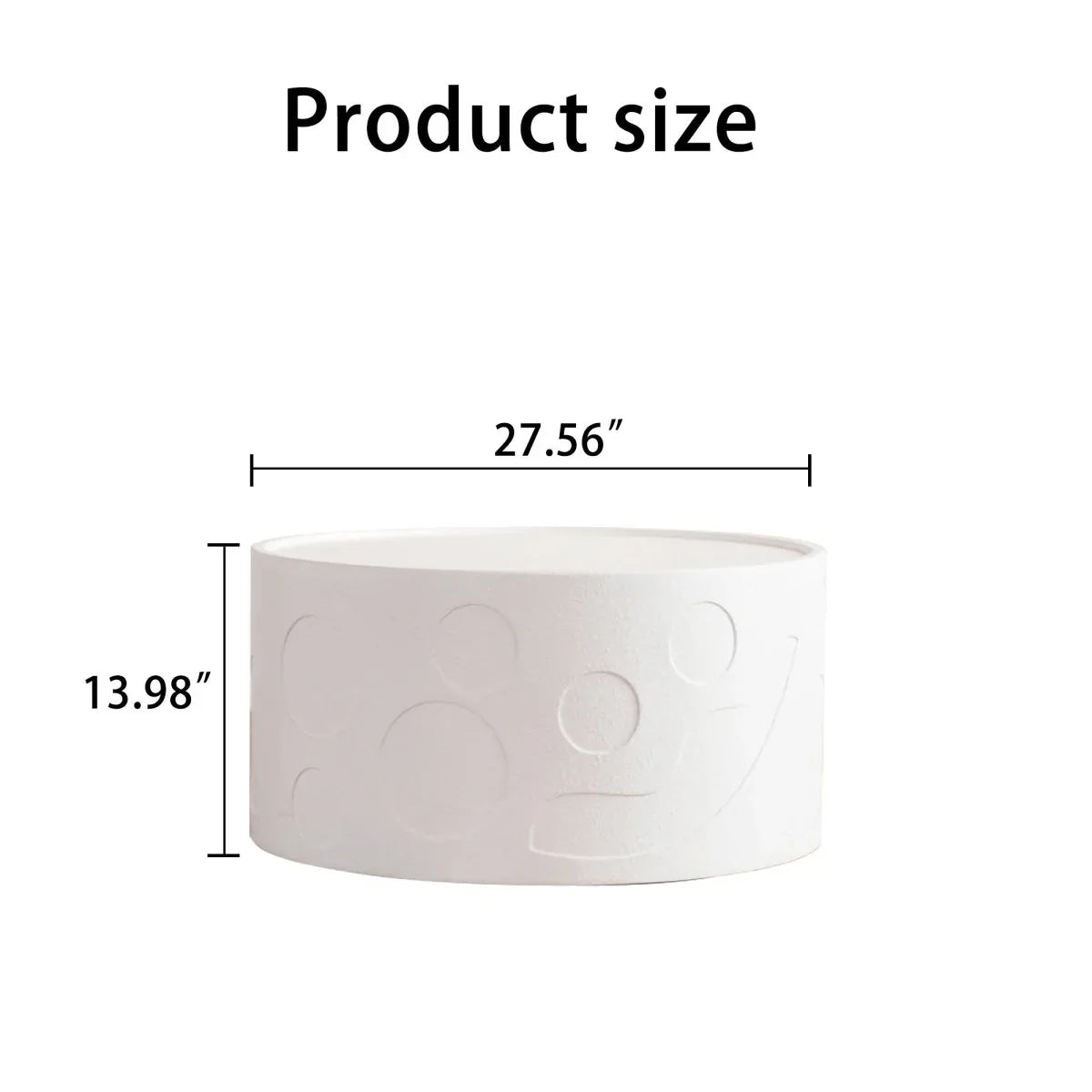 Modern Creamy White MDF Round Pedestal Side Table - Omega Lifestyles