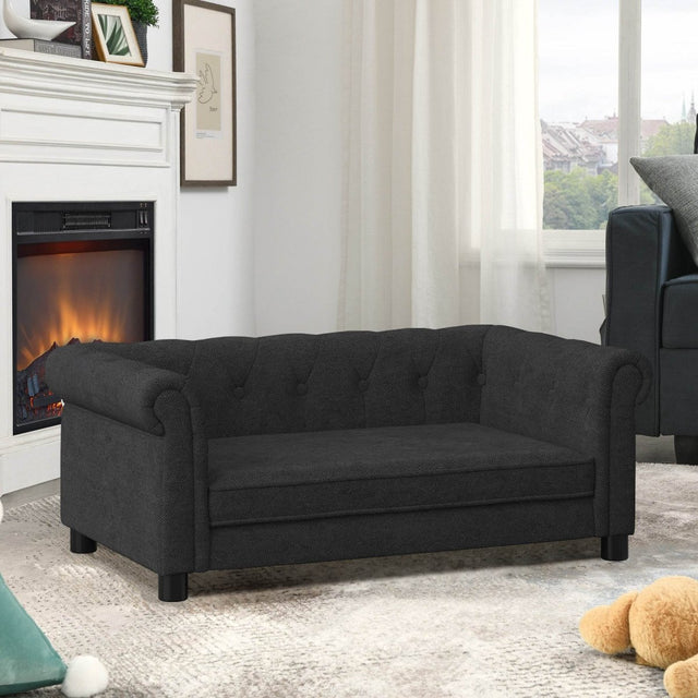 Modern Elevated Foam Pet Sofa Bed For Dogs - Omega Lifestyles