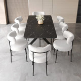 Modern Extendable MDF Metal Dining Table Set With Chairs - Omega Lifestyles