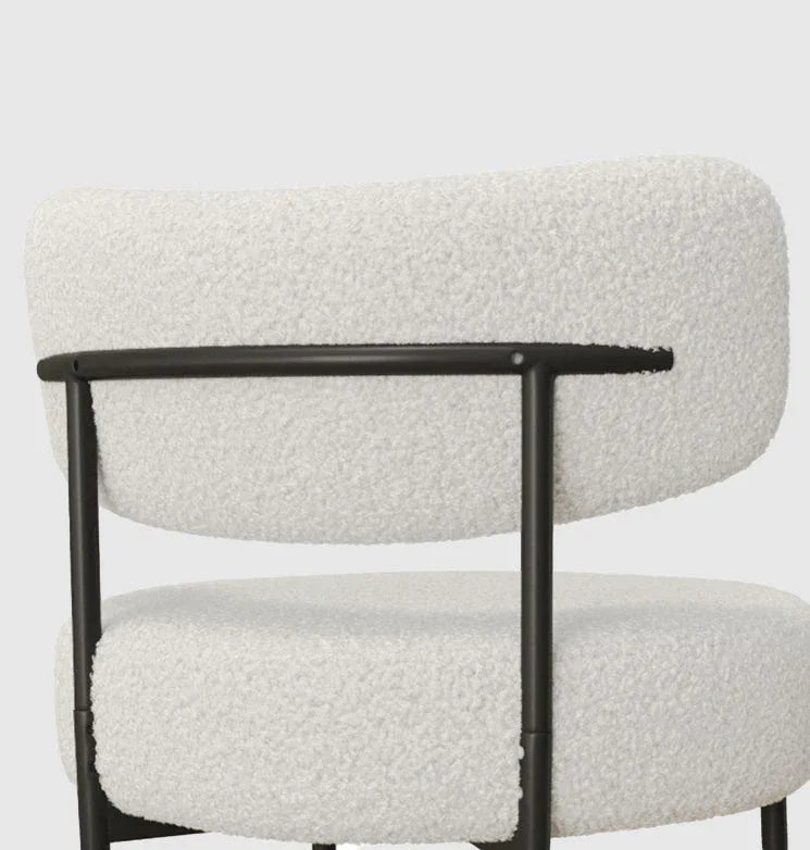 Modern Glass Dining Table Set With Four Teddy Velvet Chairs - Omega Lifestyles