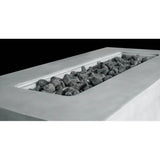 Modern Gray Concrete Outdoor Propane Natural Gas Fire Pit Table - Omega Lifestyles