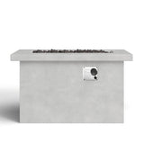 Modern Gray Concrete Propane Outdoor Fire Pit Table - Omega Lifestyles