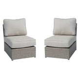 Modern Grey Mix Wicker Outdoor Patio Chair With Cushions - Serenova - Omega Lifestyles