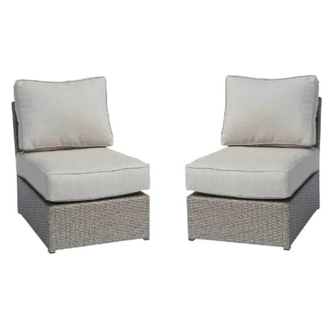 Modern Grey Mix Wicker Outdoor Patio Chair With Cushions - Serenova - Omega Lifestyles