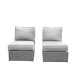 Modern Grey Mix Wicker Outdoor Patio Chair With Cushions - Serenova - Omega Lifestyles