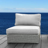 Modern Grey Mix Wicker Outdoor Patio Chair With Cushions - Serenova - Omega Lifestyles