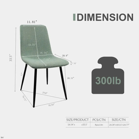 Modern Industrial 5-Piece MDF Dining Table And Chair Set - Omega Lifestyles