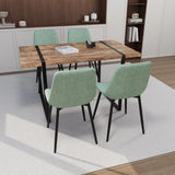 Modern Industrial 5-Piece MDF Dining Table And Chair Set - Omega Lifestyles