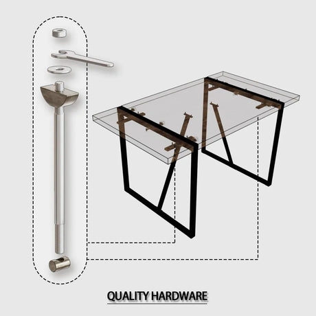 Modern Industrial 5-Piece MDF Dining Table And Chair Set - Omega Lifestyles
