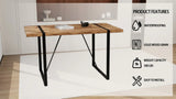 Modern Industrial MDF Dining Table And Chair Set - Omega Lifestyles