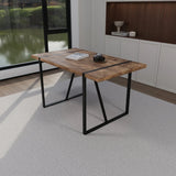 Modern Industrial MDF Dining Table And Chair Set - Omega Lifestyles