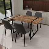 Modern Industrial MDF Dining Table And Chair Set - Omega Lifestyles