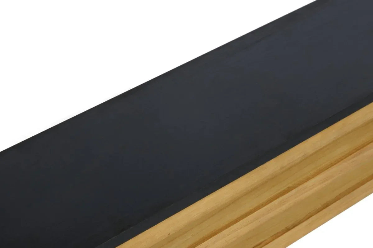 Modern Layered Wood Frame Natural MDF Console Table - Omega Lifestyles