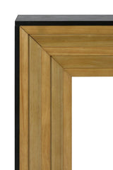 Modern Layered Wood Frame Natural MDF Console Table - Omega Lifestyles
