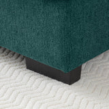 Modern Linen U - Shaped 6 - Seat Sofa With Console - Serenova - Omega Lifestyles