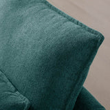 Modern Linen U - Shaped 6 - Seat Sofa With Console - Serenova - Omega Lifestyles