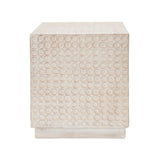 Modern Magnesium Oxide Cube Side Table 15x15x17 Inches - Omega Lifestyles