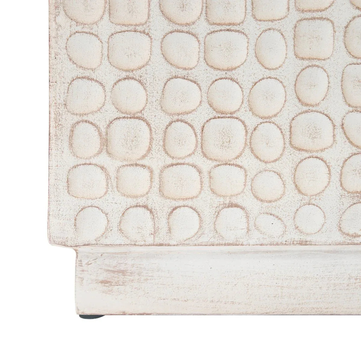 Modern Magnesium Oxide Cube Side Table 15x15x17 Inches - Omega Lifestyles