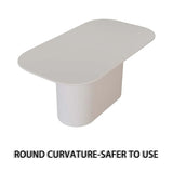 Modern MDF Dining Table And PU Armless Chair Set - Omega Lifestyles