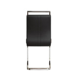 Modern MDF Dining Table With Six PU Armless Chairs Set - Omega Lifestyles