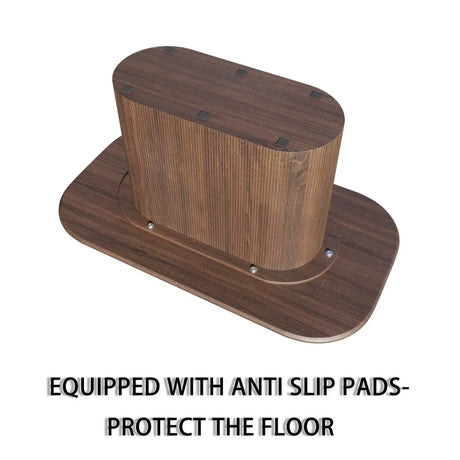 Modern MDF Dining Table With Six PU Armless Chairs Set - Omega Lifestyles