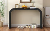 Modern Minimalist Black MDF Console Table 52-Inch - Omega Lifestyles