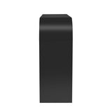 Modern Minimalist Black MDF Console Table 52-Inch - Omega Lifestyles