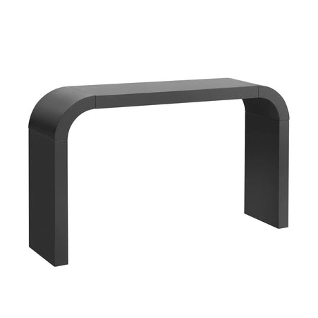 Modern Minimalist Black MDF Console Table 52-Inch - Omega Lifestyles