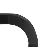 Modern Minimalist Black MDF Console Table 52-Inch - Omega Lifestyles