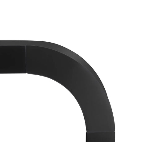 Modern Minimalist Black MDF Console Table 52-Inch - Omega Lifestyles