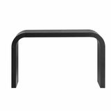 Modern Minimalist Black MDF Console Table 52-Inch - Omega Lifestyles