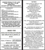 Modern Modular U-Shaped Chenille Sofa With Chaise And Pillows - Omega Lifestyles